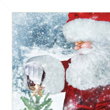 Santas Tree Star 1 White Framed Print Wall Art - Buy JJ's Stuff