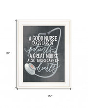 A Nurses Heart 1 White Framed Print Wall Art - Buy JJ's Stuff