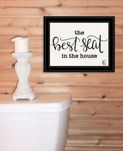 The Best Seat In The House 2 Black Framed Print Wall Art