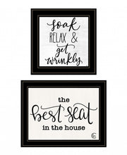 Set Of Two The Best Seat In The House 2 Black Framed Print Wall Art