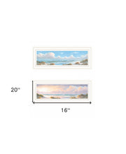 Set Of Two Nautical Boat 1 White Framed Print Wall Art