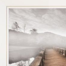 Lake Cherokee Dock I White Framed Print Wall Art - Buy JJ's Stuff