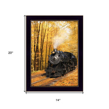 Fall Locomotive Black Framed Print Wall Art - Buy JJ's Stuff