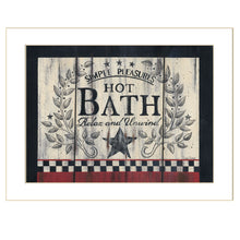Hot Bath 11 White Framed Print Wall Art - Buy JJ's Stuff