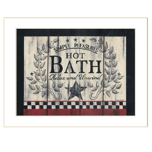 Hot Bath 11 White Framed Print Wall Art - Buy JJ's Stuff