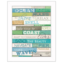 Ocean Rules 2 White Framed Print Wall Art - Buy JJ's Stuff