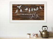 Spread Your Wings And Fly 1 White Framed Print Wall Art