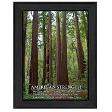 American Strength 1 Black Framed Print Wall Art - Buy JJ's Stuff