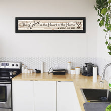 Kitchen Is The Heart Of The Home 1 Black Framed Print Wall Art - Buy JJ's Stuff