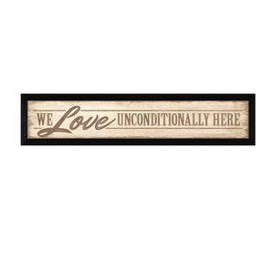 Love Unconditionally 1 Black Framed Print Wall Art - Buy JJ's Stuff