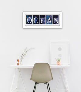 Ocean 1 White Framed Print Wall Art - Buy JJ's Stuff