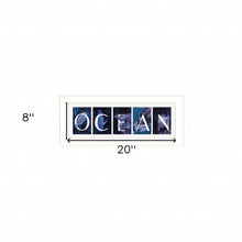Ocean 1 White Framed Print Wall Art - Buy JJ's Stuff