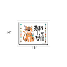 Born To Be Wild 2 White Framed Print Wall Art - Buy JJ's Stuff