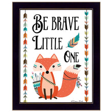 Be Brave Little One Fox Black Framed Print Wall Art - Buy JJ's Stuff