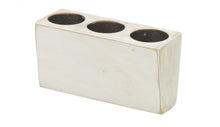 Distressed White 4 Hole Sugar Mold Candle Holder