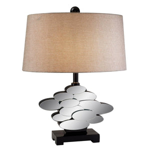 Beautiful Bronzed Table Lamp with Glass Accents