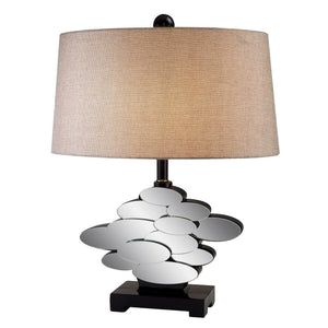 Beautiful Bronzed Table Lamp with Glass Accents