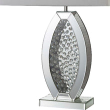 Contemporary Glass Table Lamp with Rectangular Shade