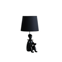 21” Black Sculptural Clown Phone Holder Desk Lamp