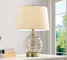 23" Off-White Metal Bedside Table Lamp With Off-White Shade