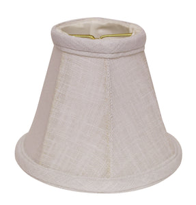 5" White Premium Set of 6 Chandelier Linen Lampshades - Buy JJ's Stuff