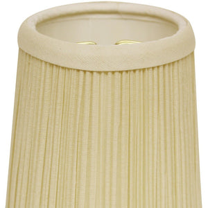 4" Ivory Set of 6 Chandelier Broadcloth Lampshades - Buy JJ's Stuff