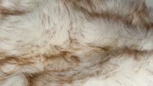 3' X 5' Ombre Tan Faux Fur Washable Non Skid Area Rug