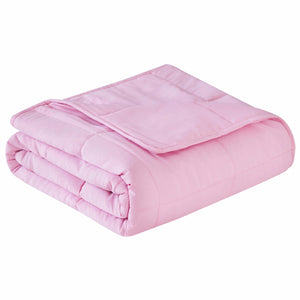 Pink Travel Weight Microfiber Throw Blanket