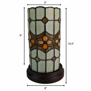 11" Tiffany Style Mosaic Tile Accent Table Lamp