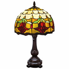 19" Tiffany Style Red Tulips Table Lamp