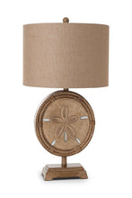 Set Of Two 31" Brown Sand Dollar Table Lamps With Tan Drum Shade
