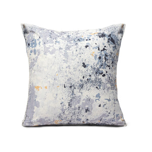 20" X 20" Gray Zippered Abstract Indoor Outdoor Throw Pillow